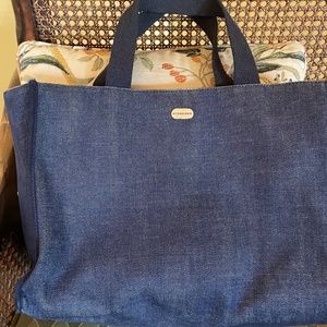 Burberry denim tote
